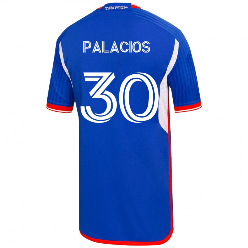 Børn Cristian Palacios #30 Blå Hjemmebane Spillertrøjer 2023/24 Trøje T-Shirt