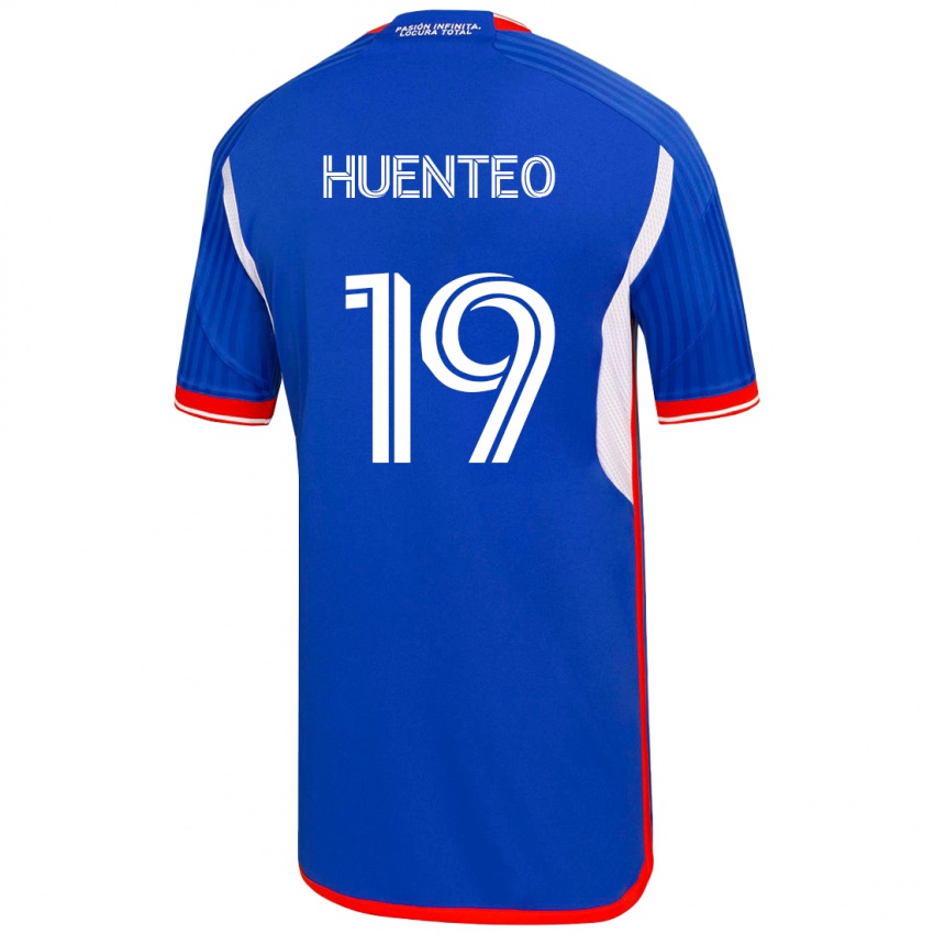 Børn Yessenia Huenteo #19 Blå Hjemmebane Spillertrøjer 2023/24 Trøje T-Shirt