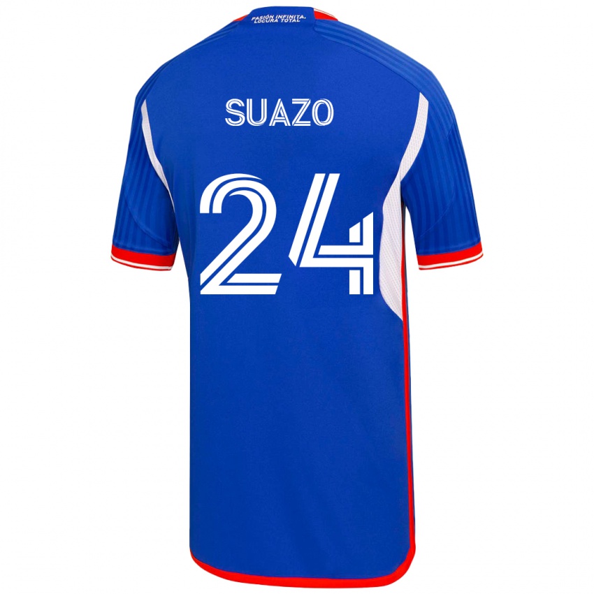 Børn Arantza Suazo #24 Blå Hjemmebane Spillertrøjer 2023/24 Trøje T-Shirt