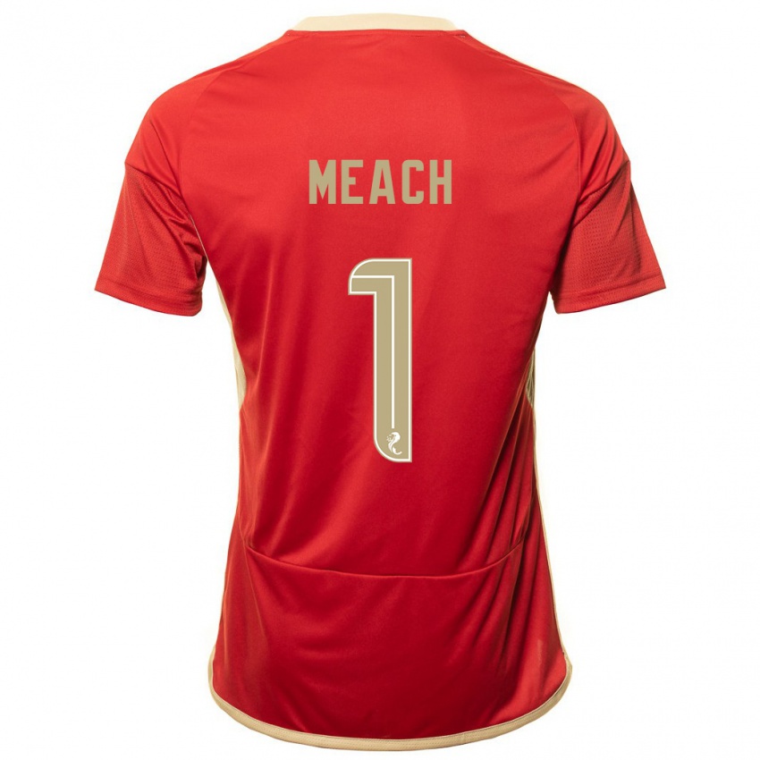 Børn Aaliyah-Jay Meach #1 Rød Hjemmebane Spillertrøjer 2023/24 Trøje T-Shirt