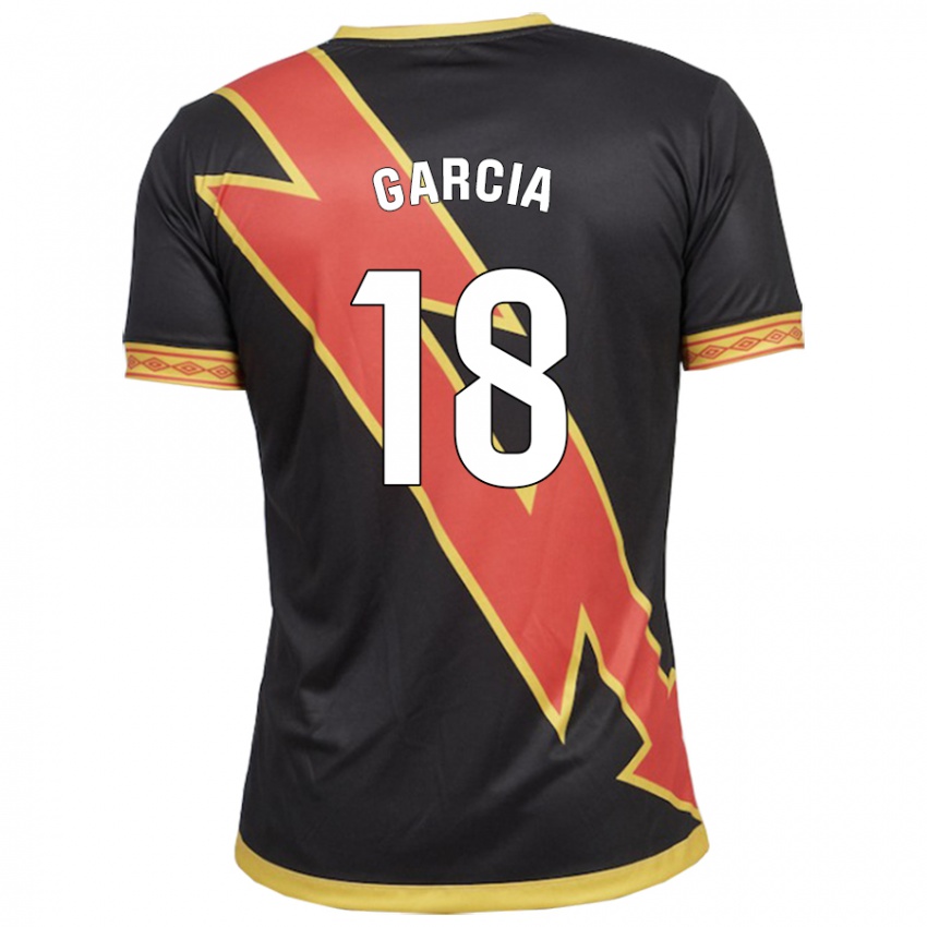 Børn Álvaro García #18 Sort Udebane Spillertrøjer 2023/24 Trøje T-Shirt