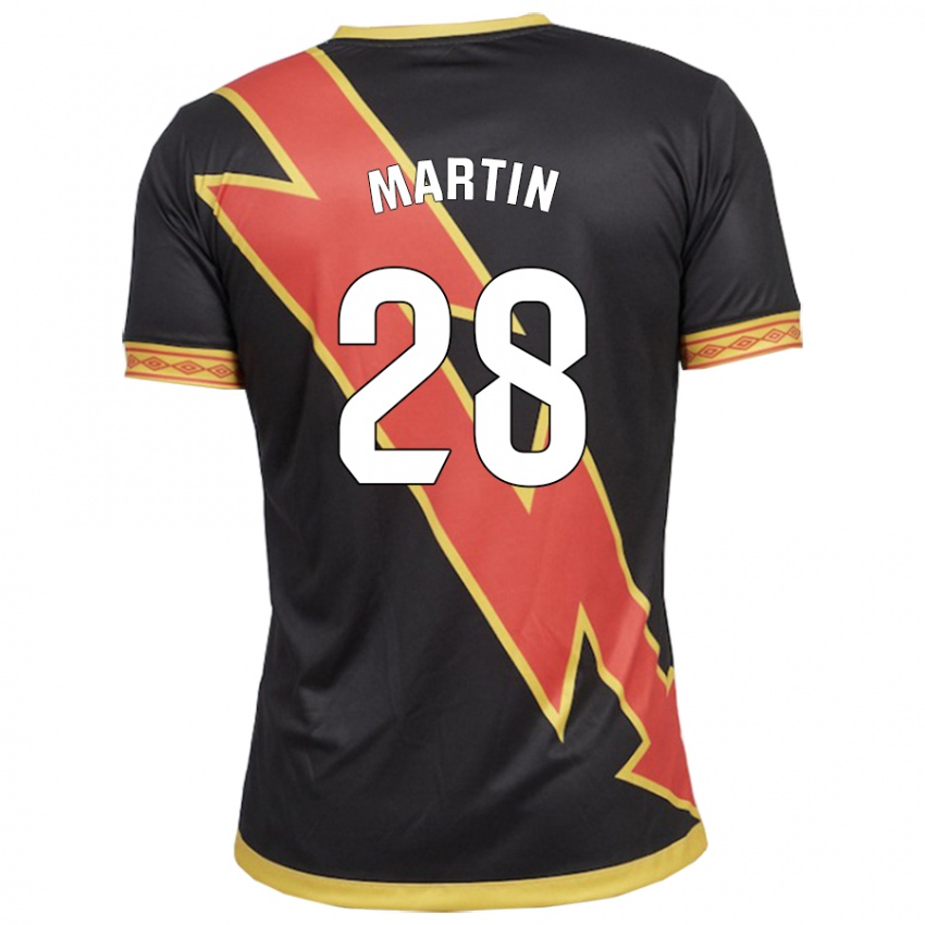 Børn Pablo Martín #28 Sort Udebane Spillertrøjer 2023/24 Trøje T-Shirt