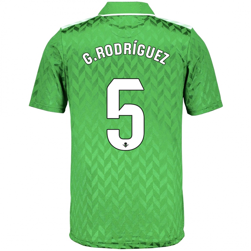 Børn Guido Rodríguez #5 Grøn Udebane Spillertrøjer 2023/24 Trøje T-Shirt