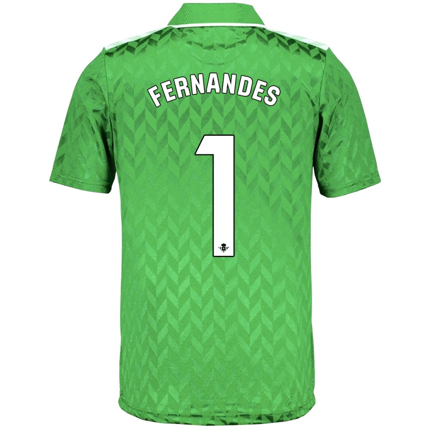 Børn Guilherme Fernandes #1 Grøn Udebane Spillertrøjer 2023/24 Trøje T-Shirt