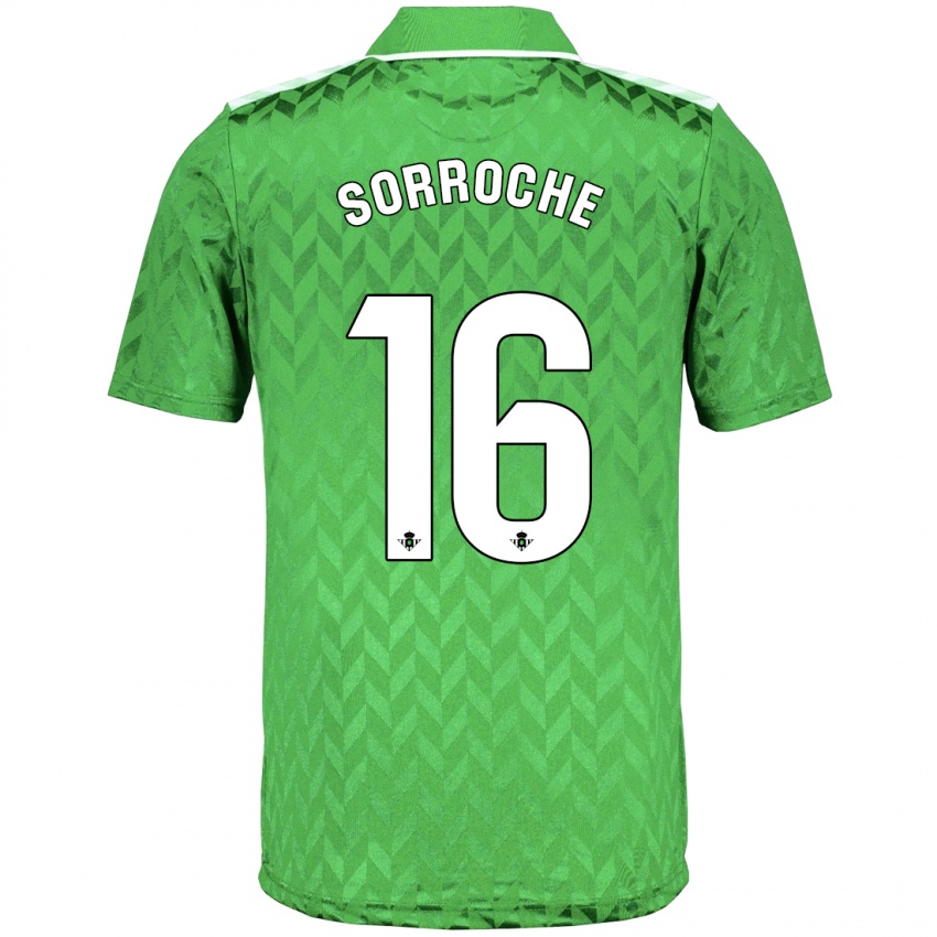 Børn Ginés Sorroche #16 Grøn Udebane Spillertrøjer 2023/24 Trøje T-Shirt