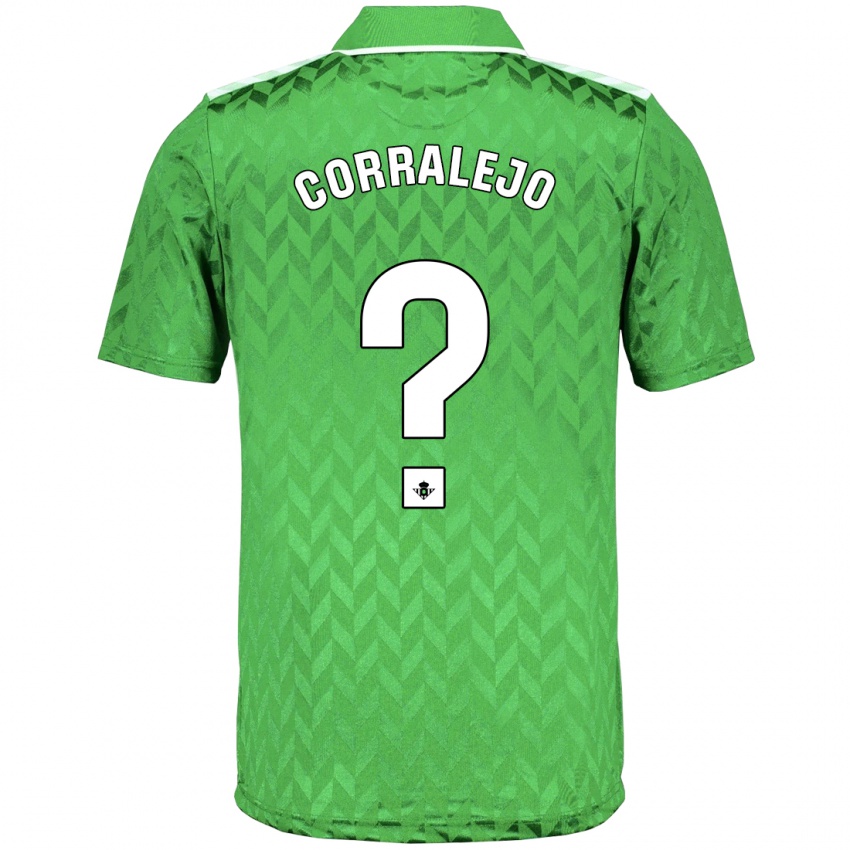 Børn Iván Corralejo #0 Grøn Udebane Spillertrøjer 2023/24 Trøje T-Shirt