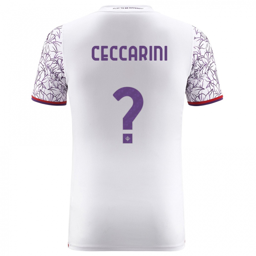 Børn Mattia Ceccarini #0 Hvid Udebane Spillertrøjer 2023/24 Trøje T-Shirt
