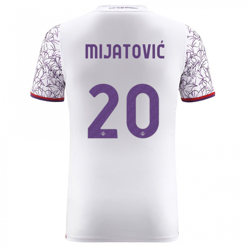 Børn Milica Mijatović #20 Hvid Udebane Spillertrøjer 2023/24 Trøje T-Shirt
