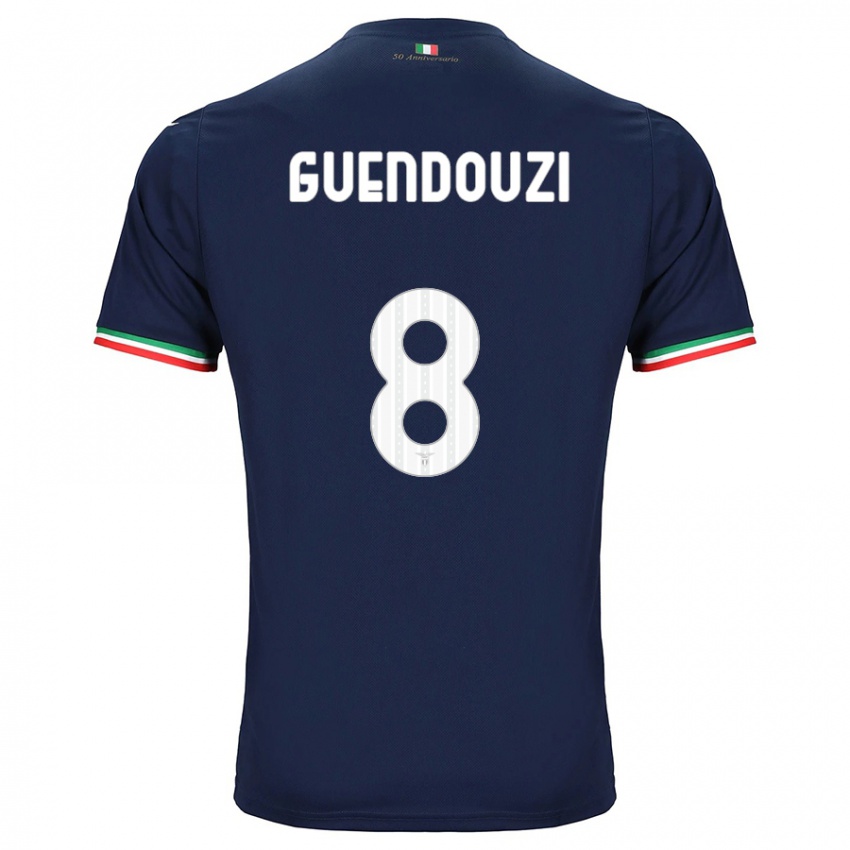Børn Matteo Guendouzi #8 Flåde Udebane Spillertrøjer 2023/24 Trøje T-Shirt