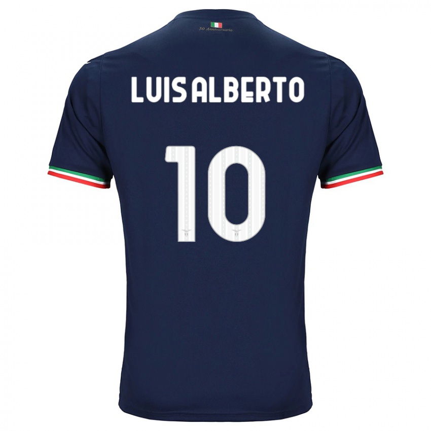 Børn Luis Alberto #10 Flåde Udebane Spillertrøjer 2023/24 Trøje T-Shirt