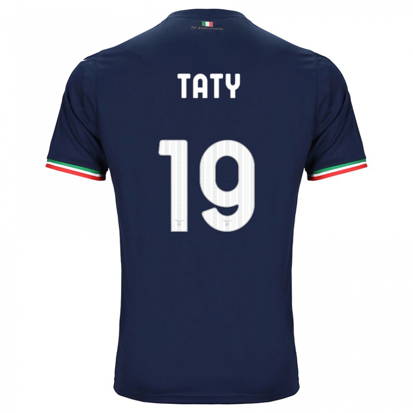 Børn Taty Castellanos #19 Flåde Udebane Spillertrøjer 2023/24 Trøje T-Shirt