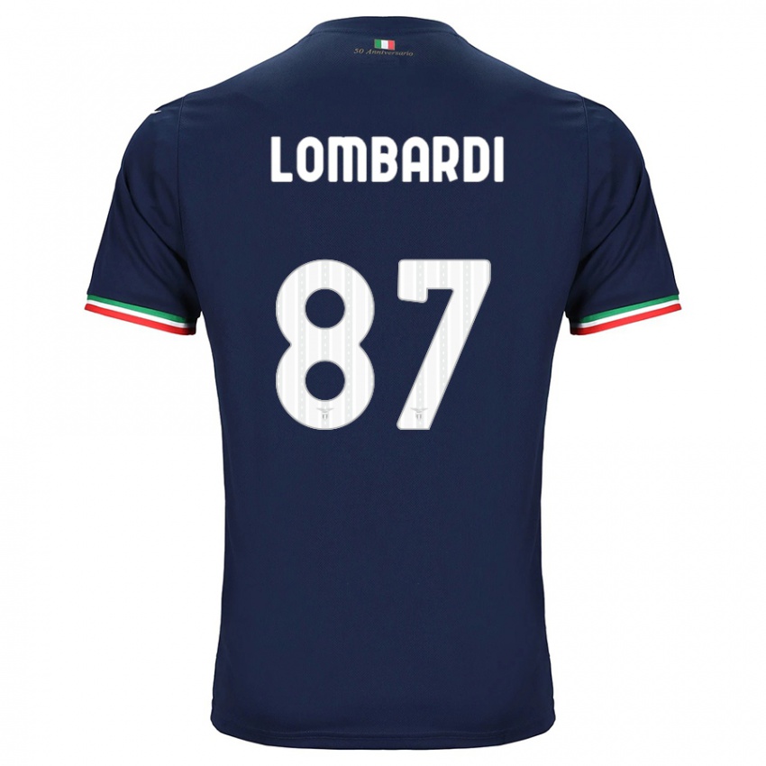 Børn Cristiano Lombardi #87 Flåde Udebane Spillertrøjer 2023/24 Trøje T-Shirt