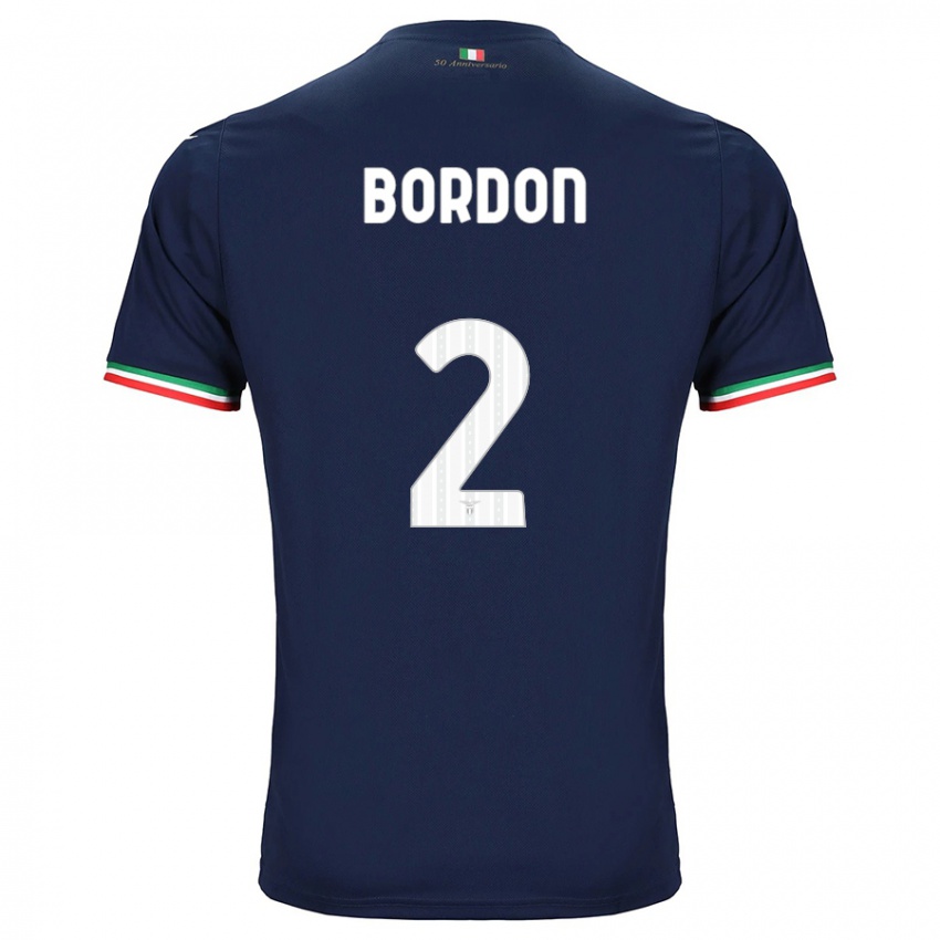 Børn Filipe Bordon #2 Flåde Udebane Spillertrøjer 2023/24 Trøje T-Shirt