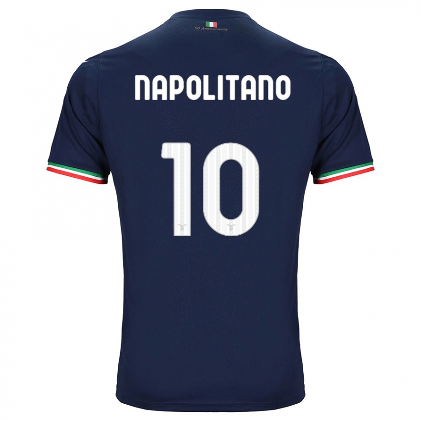 Børn Luca Napolitano #10 Flåde Udebane Spillertrøjer 2023/24 Trøje T-Shirt