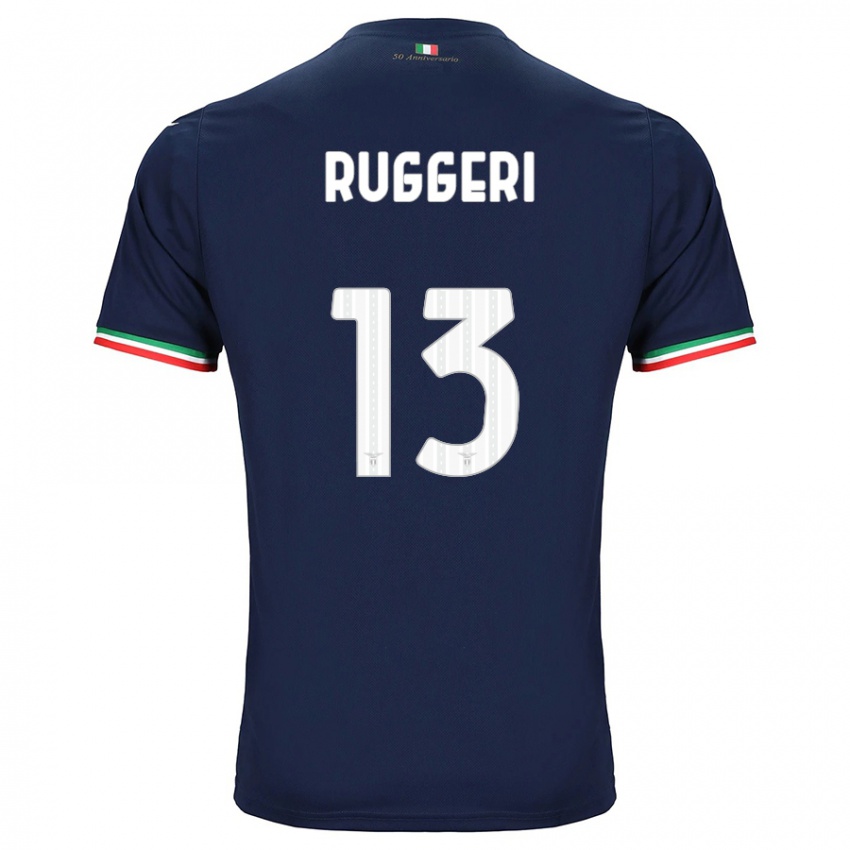 Børn Fabio Ruggeri #13 Flåde Udebane Spillertrøjer 2023/24 Trøje T-Shirt