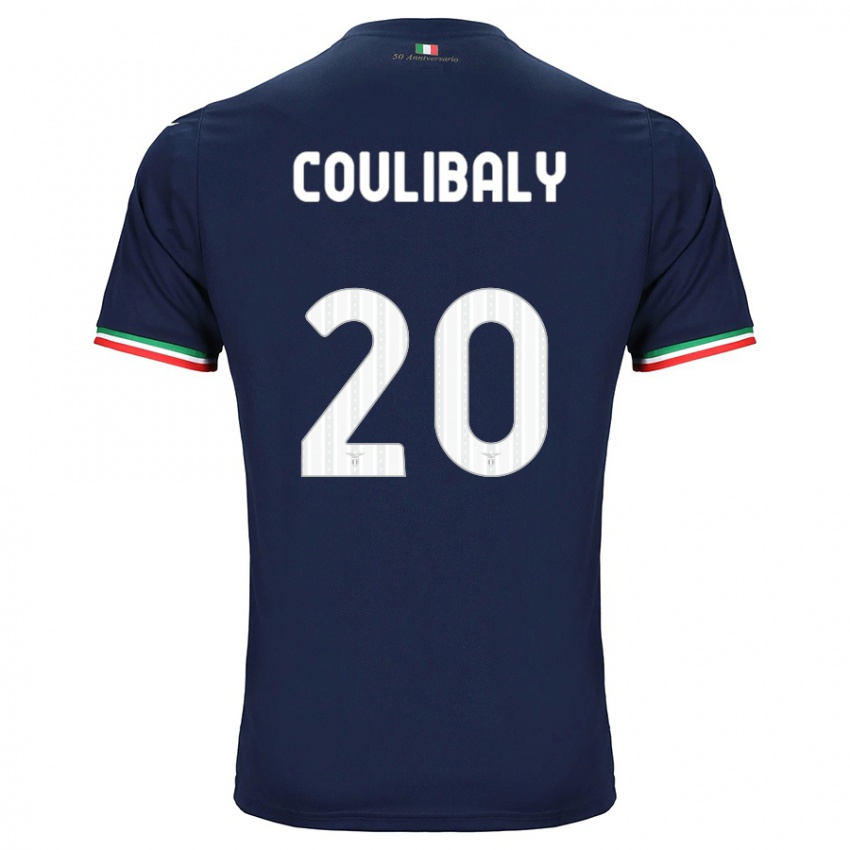 Børn Larsson Coulibaly #20 Flåde Udebane Spillertrøjer 2023/24 Trøje T-Shirt
