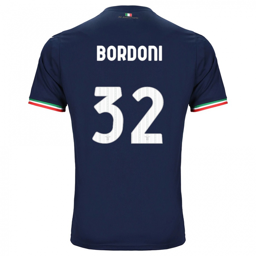 Børn Tommaso Bordoni #32 Flåde Udebane Spillertrøjer 2023/24 Trøje T-Shirt