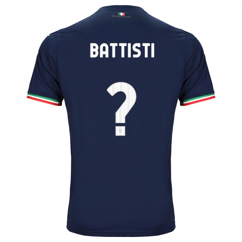 Børn Valerio Battisti #0 Flåde Udebane Spillertrøjer 2023/24 Trøje T-Shirt