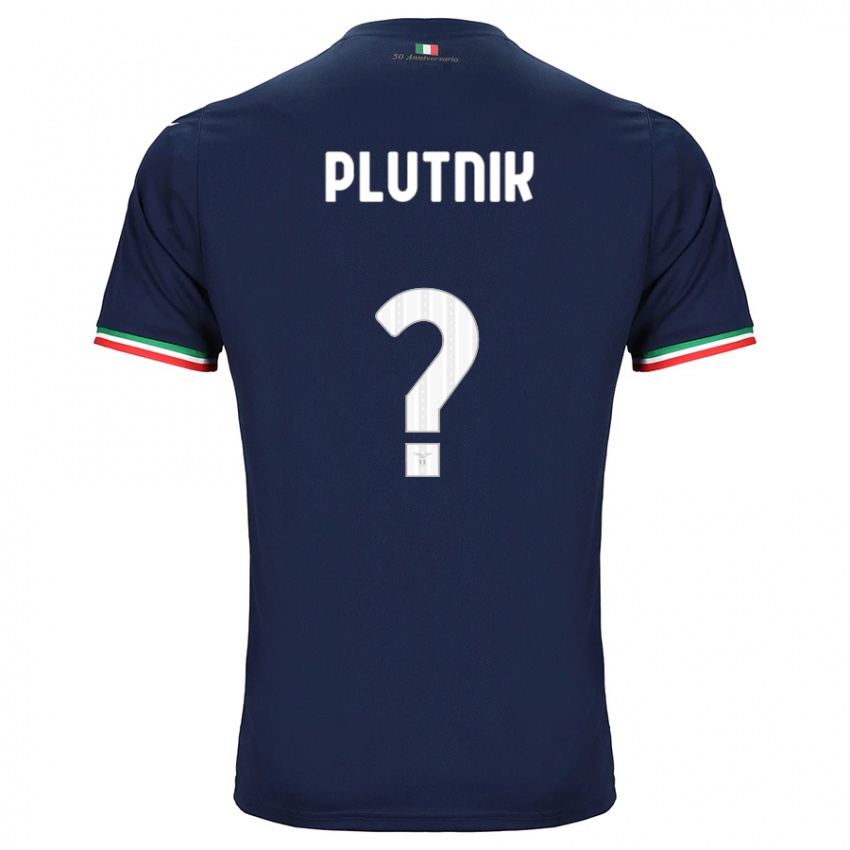 Børn Artem Plutnik #0 Flåde Udebane Spillertrøjer 2023/24 Trøje T-Shirt