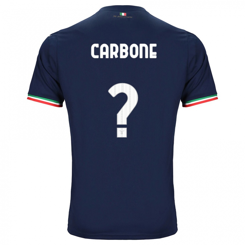 Børn Giovanni Carbone #0 Flåde Udebane Spillertrøjer 2023/24 Trøje T-Shirt