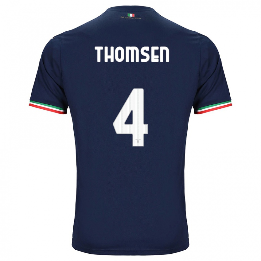 Børn Maria Møller Thomsen #4 Flåde Udebane Spillertrøjer 2023/24 Trøje T-Shirt