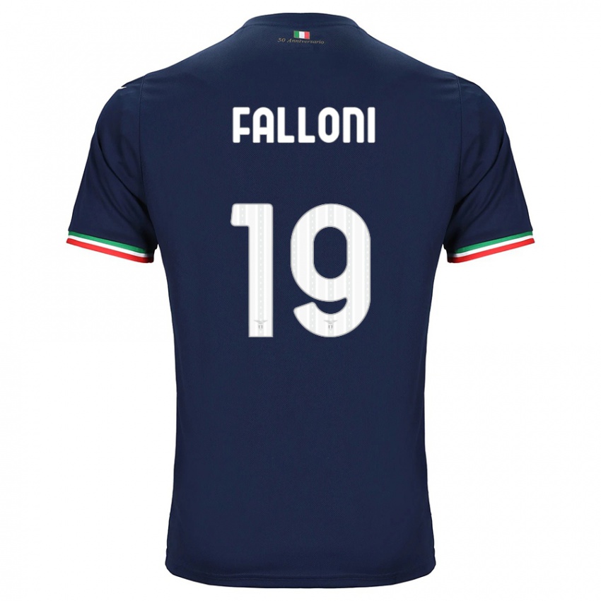 Børn Ludovica Falloni #19 Flåde Udebane Spillertrøjer 2023/24 Trøje T-Shirt