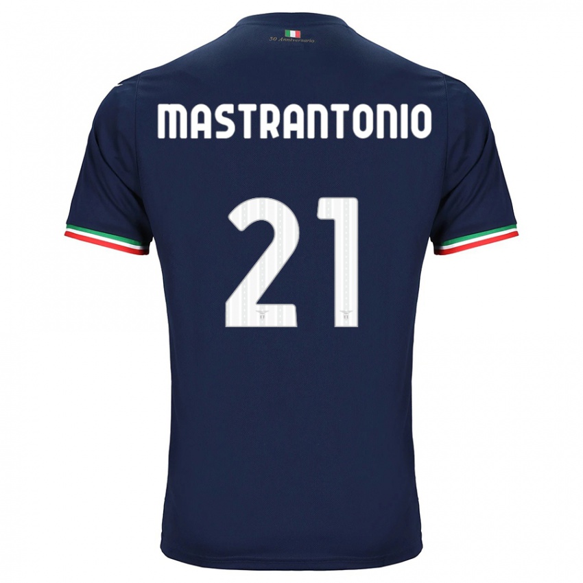 Børn Ella Mastrantonio #21 Flåde Udebane Spillertrøjer 2023/24 Trøje T-Shirt