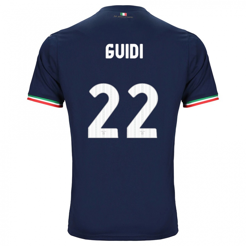 Børn Emma Guidi #22 Flåde Udebane Spillertrøjer 2023/24 Trøje T-Shirt