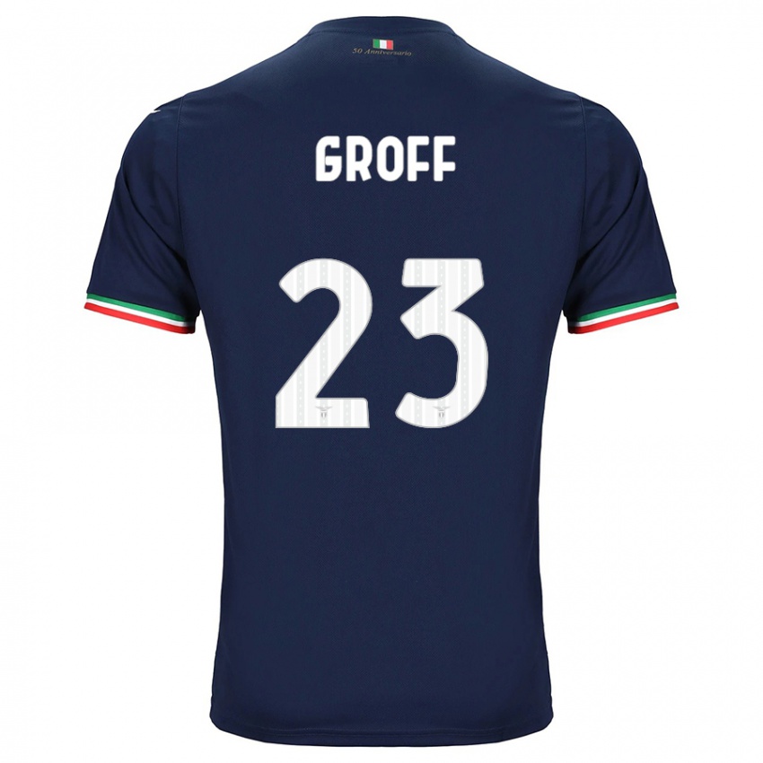 Børn Chiara Groff #23 Flåde Udebane Spillertrøjer 2023/24 Trøje T-Shirt