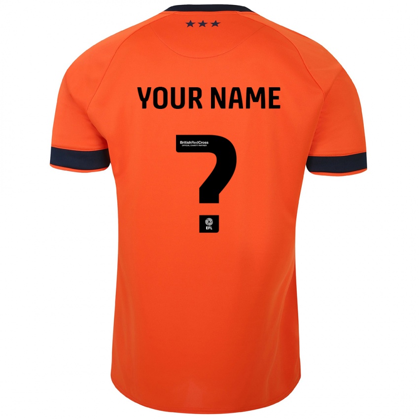 Børn Dit Navn #0 Appelsin Udebane Spillertrøjer 2023/24 Trøje T-Shirt