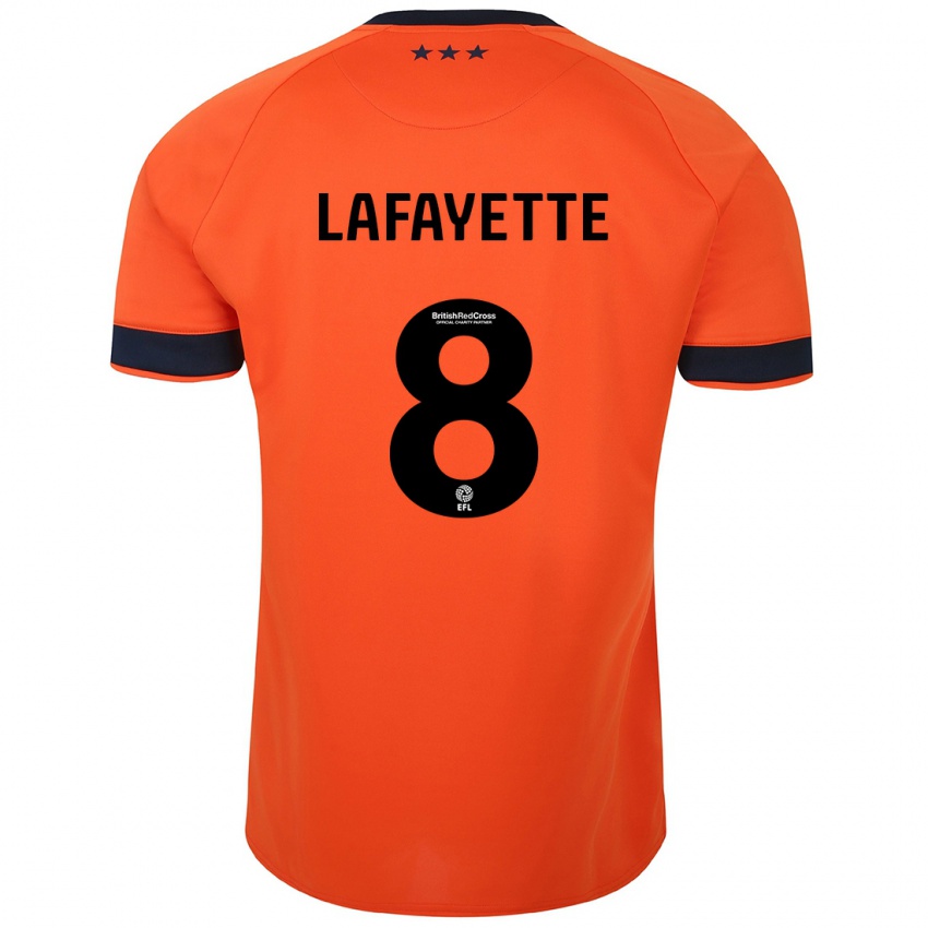 Børn Abbie Lafayette #8 Appelsin Udebane Spillertrøjer 2023/24 Trøje T-Shirt