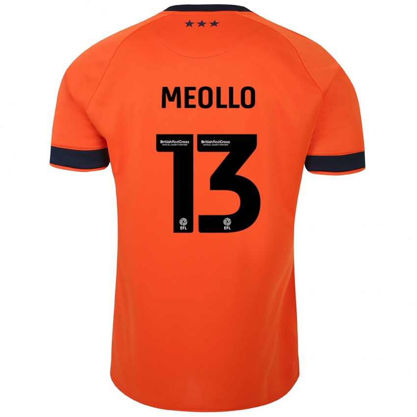 Børn Nina Meollo #13 Appelsin Udebane Spillertrøjer 2023/24 Trøje T-Shirt
