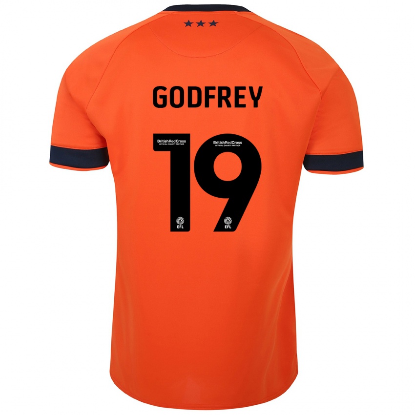 Børn Freya Godfrey #19 Appelsin Udebane Spillertrøjer 2023/24 Trøje T-Shirt