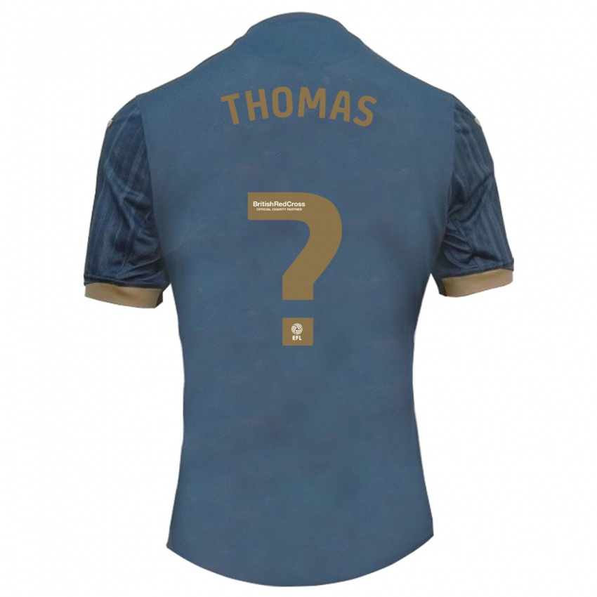 Børn Joe Thomas #7 Mørk Blågrøn Udebane Spillertrøjer 2023/24 Trøje T-Shirt