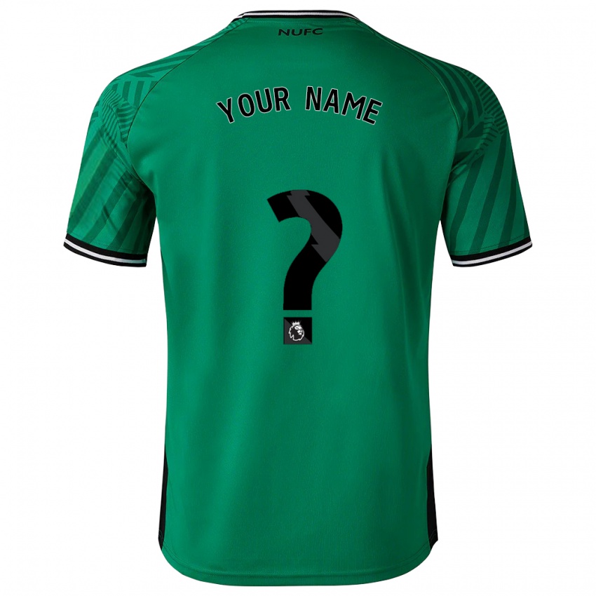 Børn Dit Navn #0 Grøn Udebane Spillertrøjer 2023/24 Trøje T-Shirt