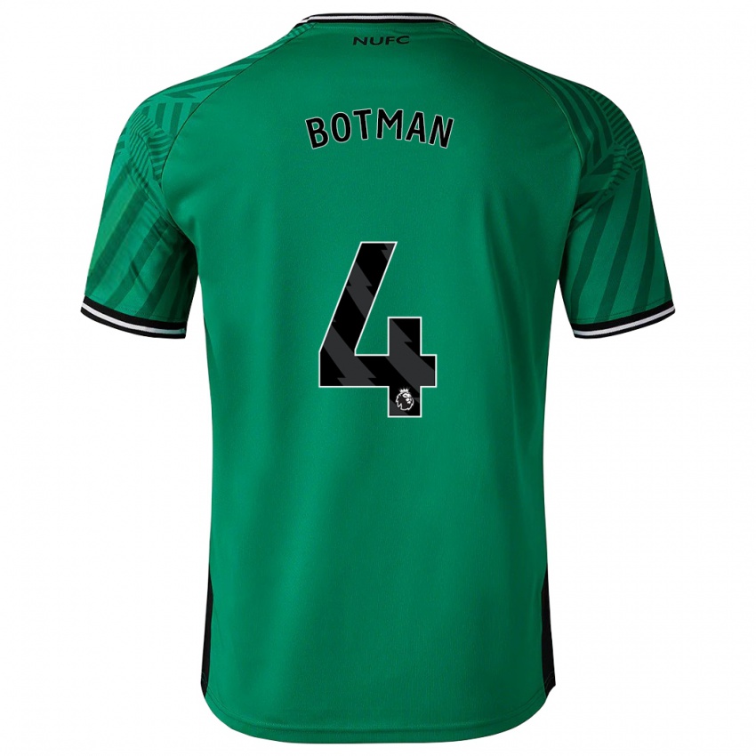 Børn Sven Botman #4 Grøn Udebane Spillertrøjer 2023/24 Trøje T-Shirt