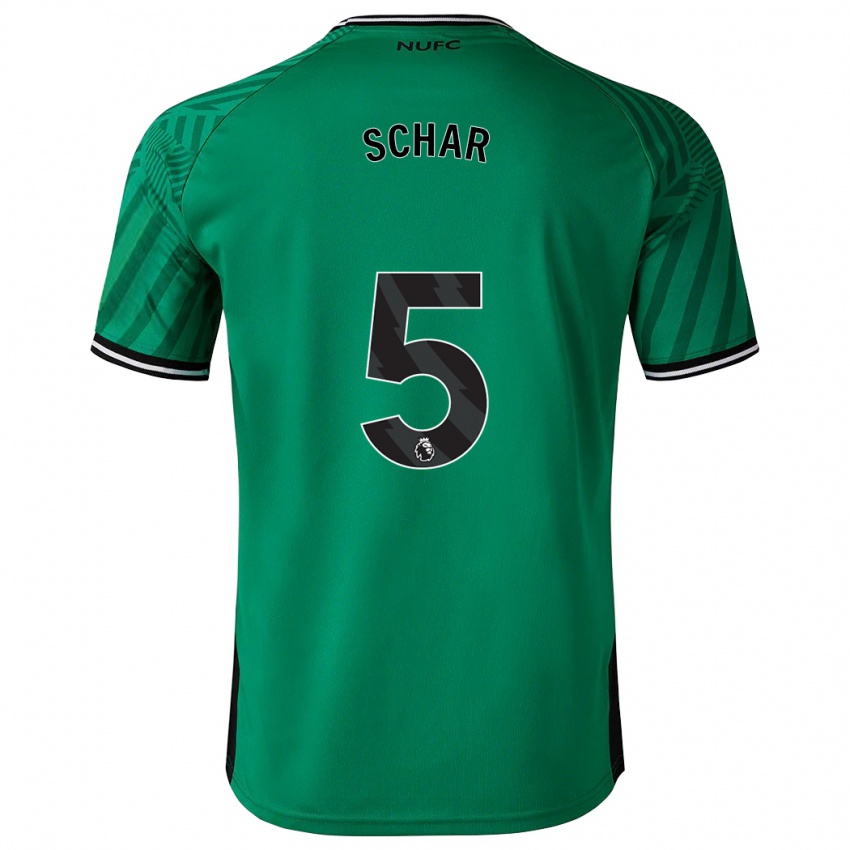Børn Fabian Schär #5 Grøn Udebane Spillertrøjer 2023/24 Trøje T-Shirt