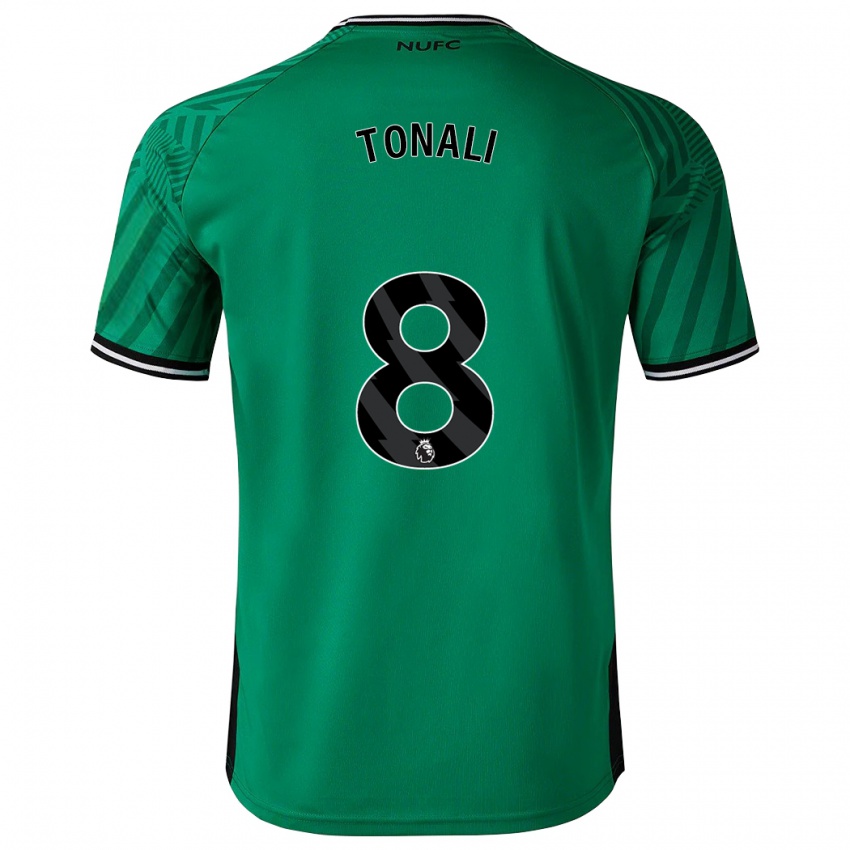 Børn Sandro Tonali #8 Grøn Udebane Spillertrøjer 2023/24 Trøje T-Shirt
