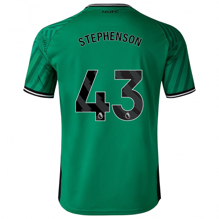 Børn Dylan Stephenson #43 Grøn Udebane Spillertrøjer 2023/24 Trøje T-Shirt