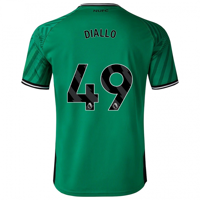 Børn Amadou Diallo #49 Grøn Udebane Spillertrøjer 2023/24 Trøje T-Shirt