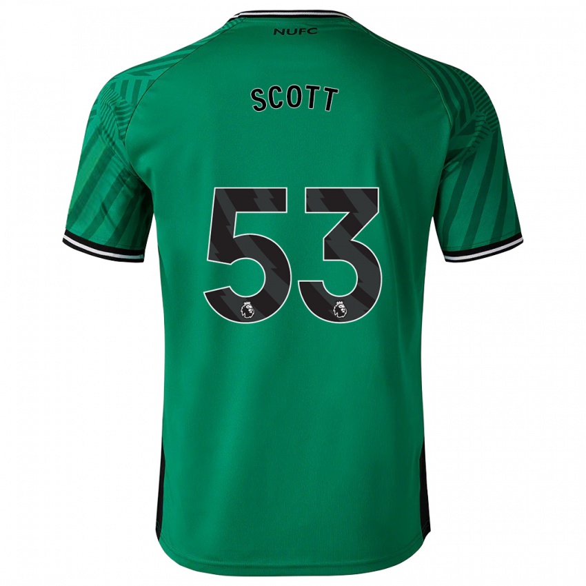 Børn Joshua Scott #53 Grøn Udebane Spillertrøjer 2023/24 Trøje T-Shirt