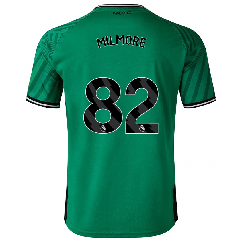 Børn Carter Milmore #82 Grøn Udebane Spillertrøjer 2023/24 Trøje T-Shirt