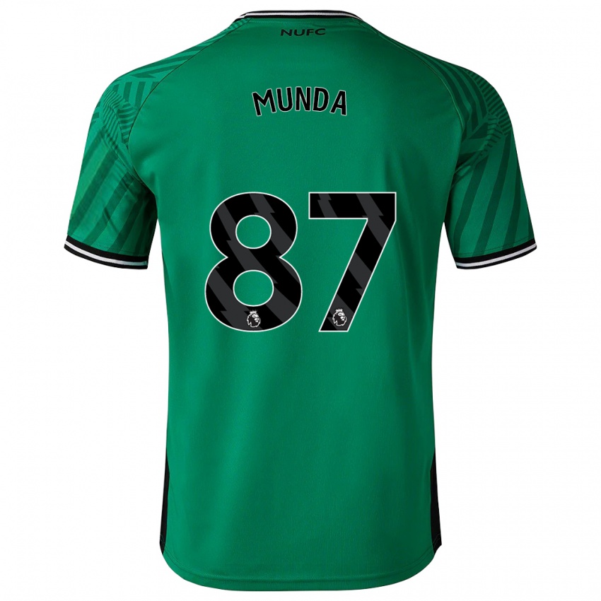 Børn Anthony Munda #87 Grøn Udebane Spillertrøjer 2023/24 Trøje T-Shirt