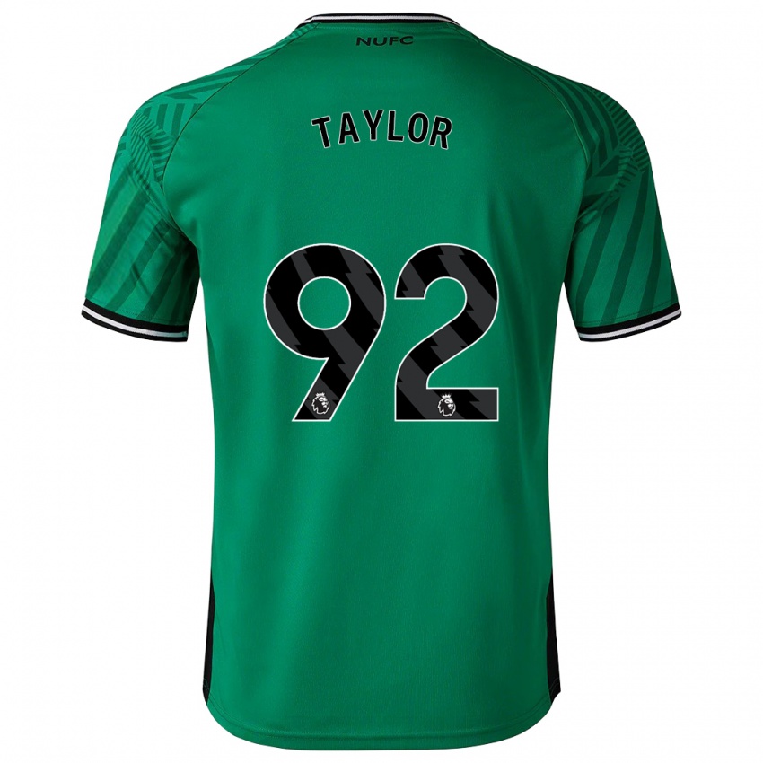 Børn Matthew Taylor #92 Grøn Udebane Spillertrøjer 2023/24 Trøje T-Shirt