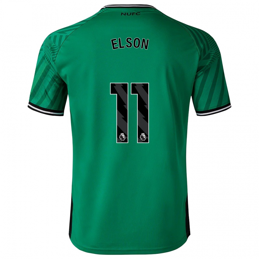 Børn Kacie Elson #11 Grøn Udebane Spillertrøjer 2023/24 Trøje T-Shirt