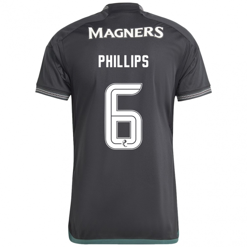 Børn Nathaniel Phillips #6 Sort Udebane Spillertrøjer 2023/24 Trøje T-Shirt