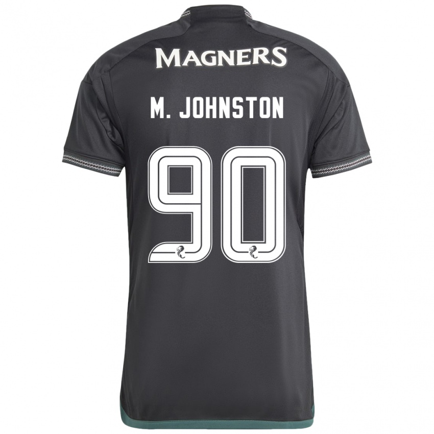 Børn Mikey Johnston #90 Sort Udebane Spillertrøjer 2023/24 Trøje T-Shirt