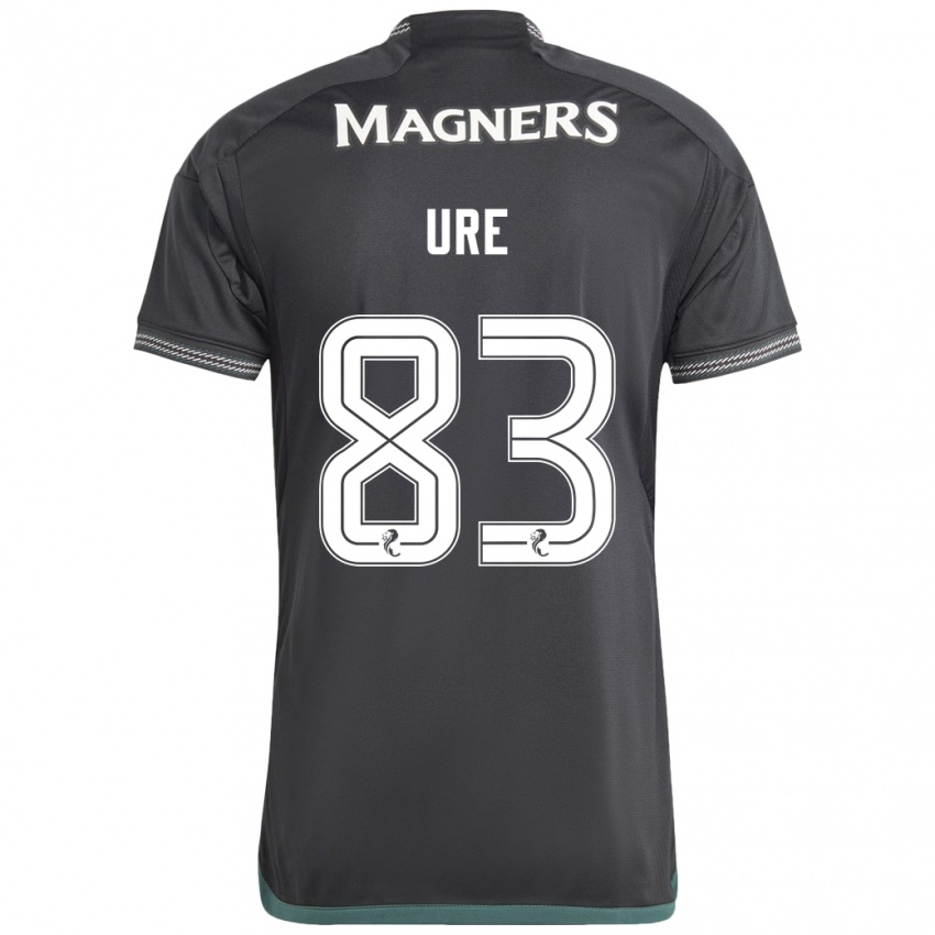 Børn Kyle Ure #83 Sort Udebane Spillertrøjer 2023/24 Trøje T-Shirt
