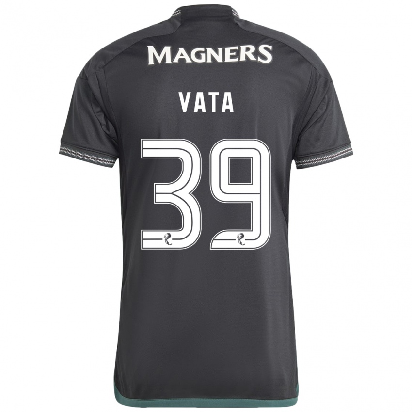Børn Rocco Vata #39 Sort Udebane Spillertrøjer 2023/24 Trøje T-Shirt