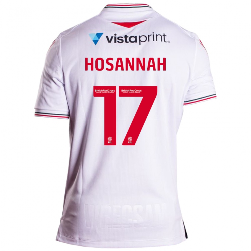 Børn Bryce Hosannah #17 Hvid Udebane Spillertrøjer 2023/24 Trøje T-Shirt